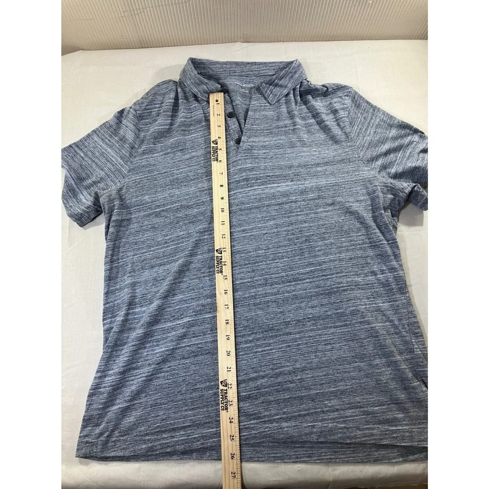 Banana Republic Mens XL Gray Polo Shirt Short Sleeve Casual Top‎